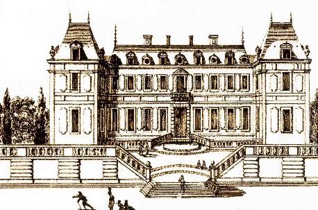 واجهة الحديقة لأول قصر من تصميم فيليبير لو روا (1634)