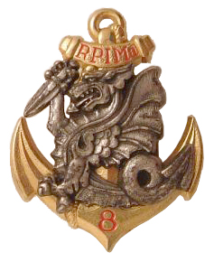 شارة 8e Régiment de Parachutistes d'Infanterie de Marine