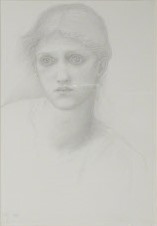 رسم لرأس جوليا عام 1873 من قبل بيرن جونز