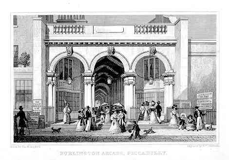 مدخل بيكاديللي إلى ممر برلنغتون، 1819