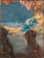 Danseuse Bleue et Contrebasses بقلم إدغار ديغا