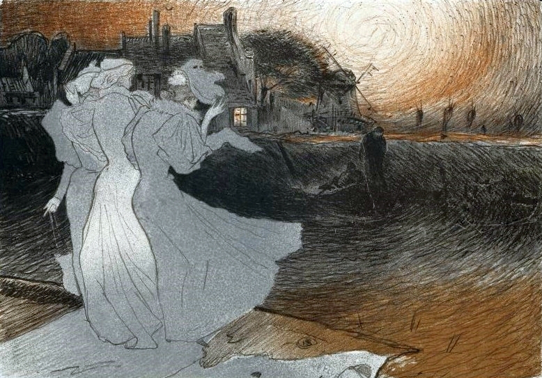 L'aventure، 1899، طباعة حجرية (المتحف الوطني، وارسو)