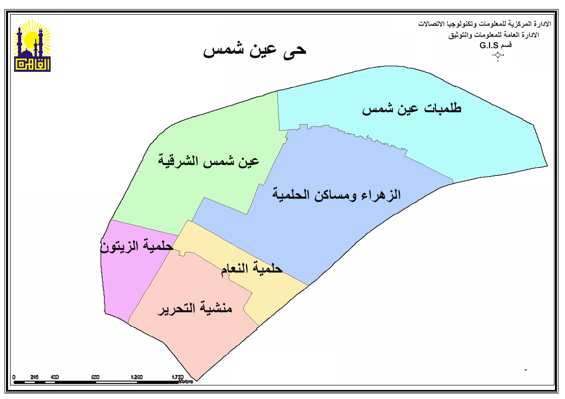 خريطة حي عين شمس - القاهرة