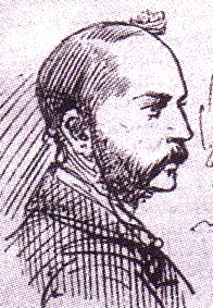 رسم تخطيطي لرجل ذي شارب