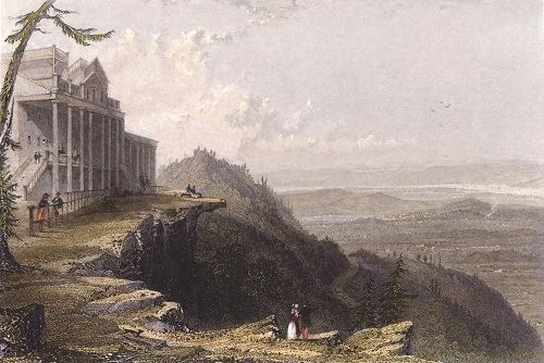 منظر من منزل الجبل (1836)، لوحة بريشة ويليام هنري بارتليت