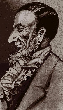 صورة كاريكاتورية للقاضي أوغسطس ب. وودوارد