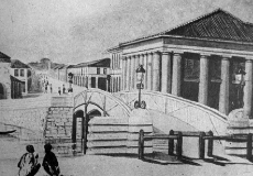 ممر ذو أعمدة، سنغافورة، حوالي عام 1840