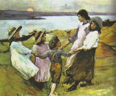 حلقة من الورود، 1880، زيت على قماش