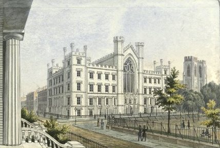 قاعة الجامعة (1833-1837)، جامعة نيويورك، ألكسندر جاكسون ديفيس، مهندس معماري.