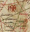 علم صربيا على خريطة أنجيلينو دولسيرت (1339).