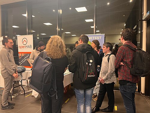 قسم الأجنحة في معرض FOSDEM 2024