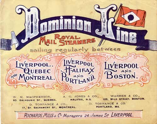 Dominion Line, 1890s