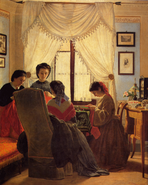 أودواردو بوراني، Cucitrici di camicie rosse، 1863