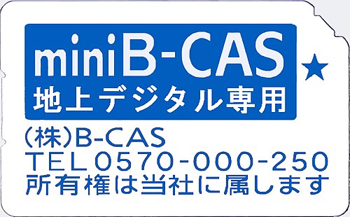 بطاقة B-CAS الرقمية الأرضية المصغرة
