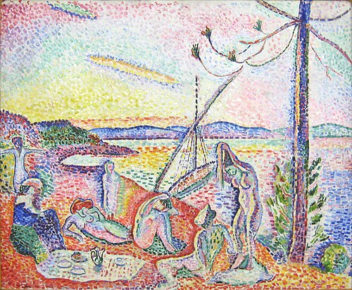 هنري ماتيس، Luxe, Calme et Volupté، 1904، زيت على قماش، 98 × 118.5 سم، متحف أورسيه، باريس