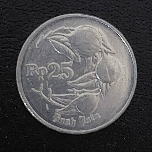 25 روبية 1991 الوجه الخلفي