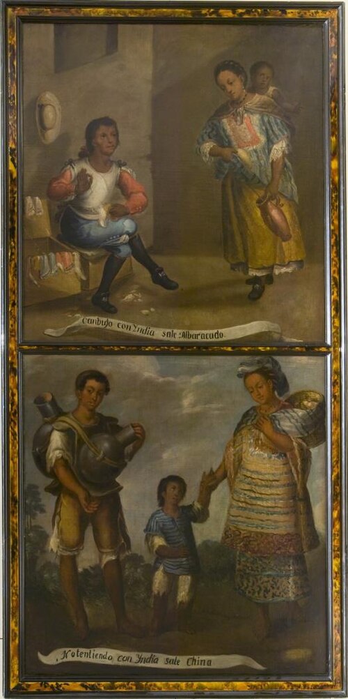 Canbujo con Yndia Sale Albaracado / Notentiendo con Yndia Sale China, c. 1775. لويس بيرويكو [إس]