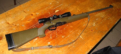 بندقية SSG 69 (PI) مزودة بمنظار تلسكوبي Kahles ZF 69 6×42 كما تم إصدارها للجيش النمساوي.