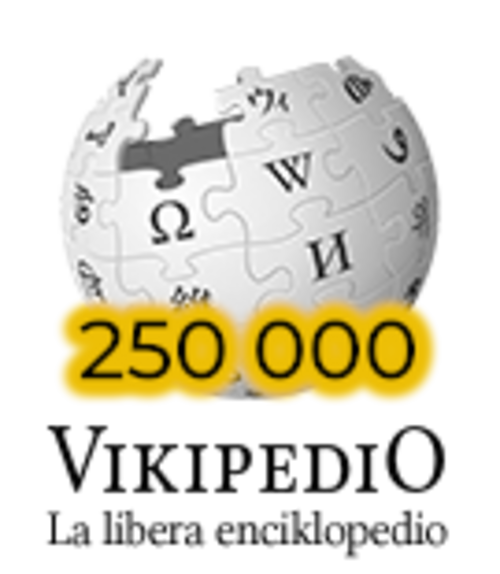 250.000 مقالة على ويكيبيديا الإسبرانتو (2018)