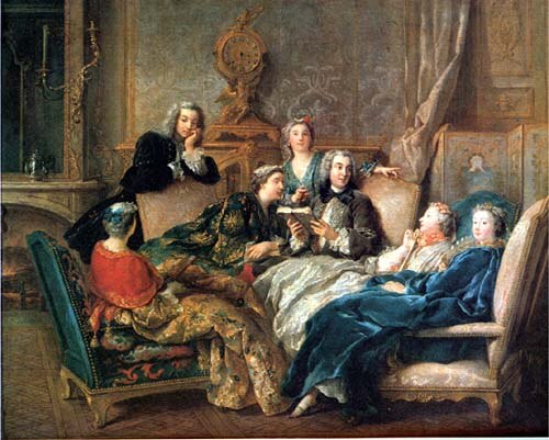 جان فرانسوا دي تروي، قراءة لموليير، 1728