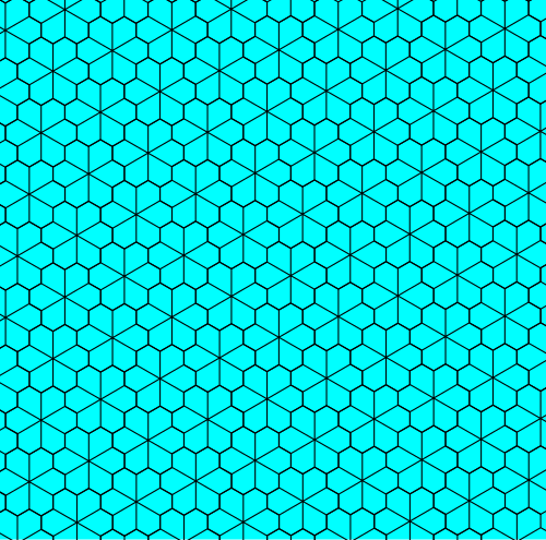تبليط خماسي الشكل من نوع فلوريت gΔ = gH