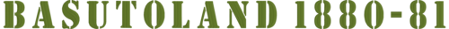 باسوتولاند 1880-1881