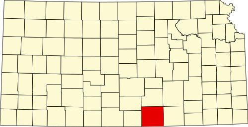 State map highlighting Sumner County