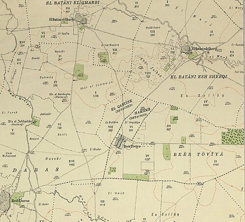 بئر توفيا 1930 1:20000