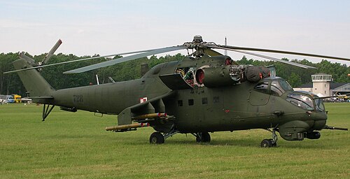 طائرة Mi-24W(V) التابعة للقوات الجوية البولندية