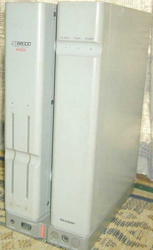 جهاز الكمبيوتر المكتبي X68000 ACE-HD للسوق اليابانية (1988)