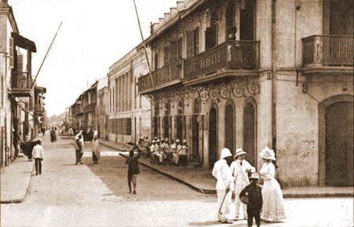شارع لوبون في سانت لويس (حوالي 1900)