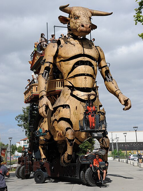 The giant Minotaur of the Halle de La Machine