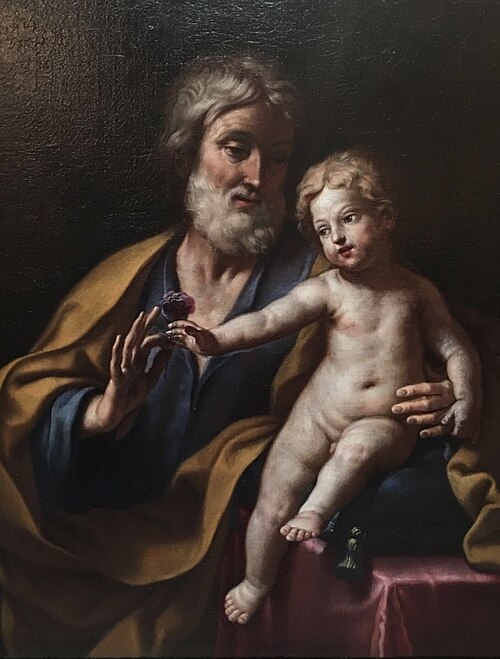 القديس يوسف مع الطفل يسوع، حوالي عام 1662