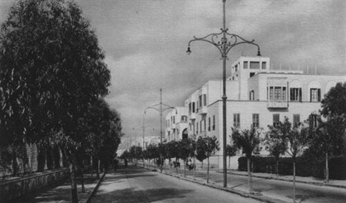 طريق الاستقلال في بنغازي عام 1940