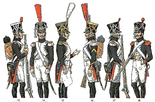 Fusilier-Grenadiers و Fusilier-Chasseurs. 1806-1814