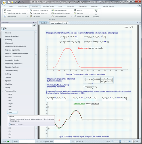 جلسة عمل Mathcad Prime 1.0