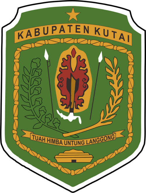 Emblem of Kutai Regency, now called Kutai Kartanegara Regency and has a new Emblem