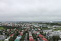 النظر إلى الجنوب الشرقي من Hallgrímskirkja
