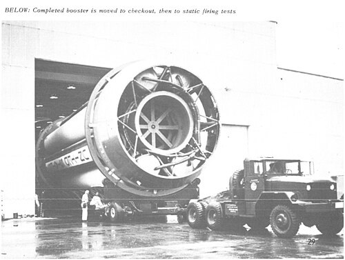 S-1 stage with canisters in the forward end
