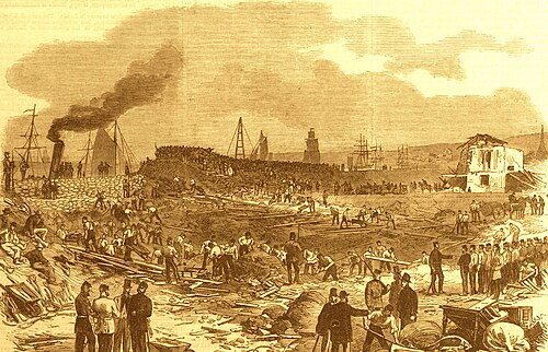 1. سباق ضد التيار (أخبار لندن المصورة، 8 أكتوبر 1864)