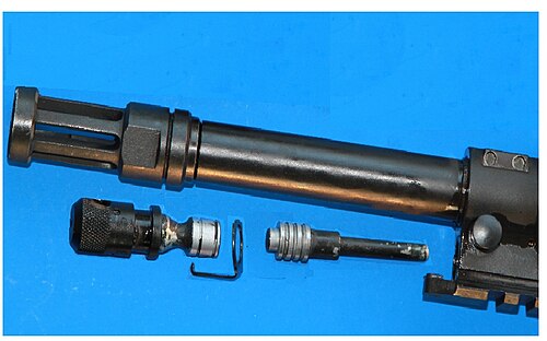 مكونات نظام الغاز في بندقية روجر SR-556