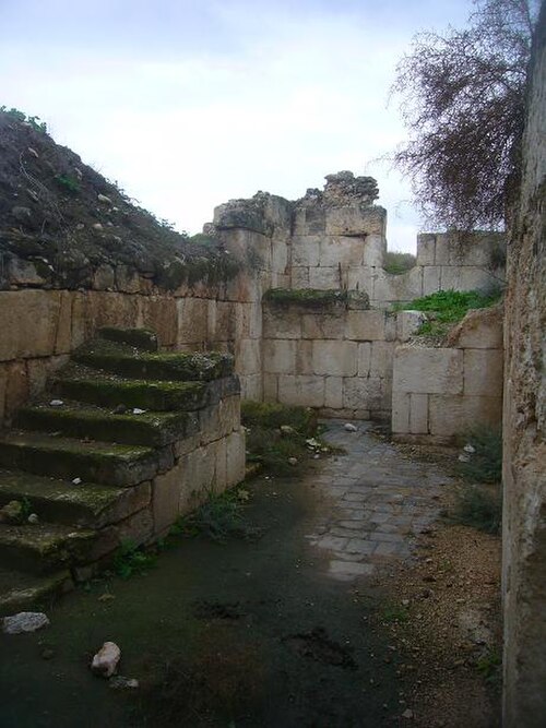 أطلال خربة المنيا في الجليل، القرن الثامن