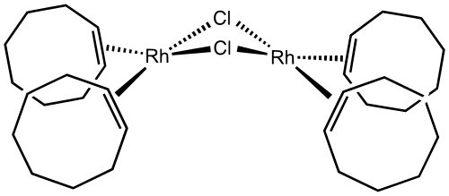ثنائي كلوروبيس (سيكلوأوكتين) روديوم، مصدر "RhCl".