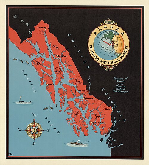 ألاسكا: غابة تونغاس الوطنية. إف آي شيفر. 1940