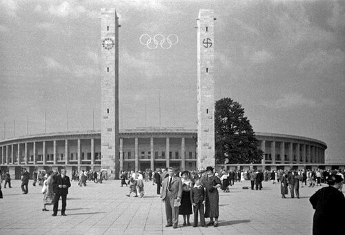 استضاف الملعب الأولمبي أول حدث رياضي كبير له: دورة الألعاب الأولمبية الصيفية لعام 1936