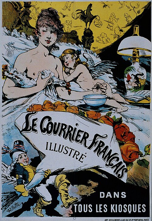 ملصق لصحيفة Le Courrier Français