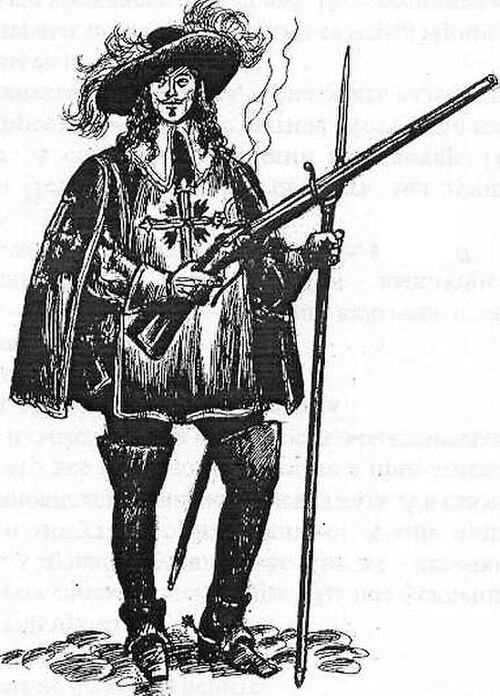 فارس من الحرس حوالي عام 1620