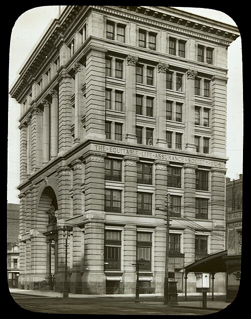 مبنى إيكويتابل، شارع كولينز، المهندس المعماري إدوارد رات، 1896