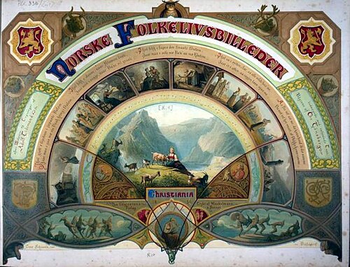 Norske Folkelivsbilder (الصور الشعبية النرويجية. 1854)