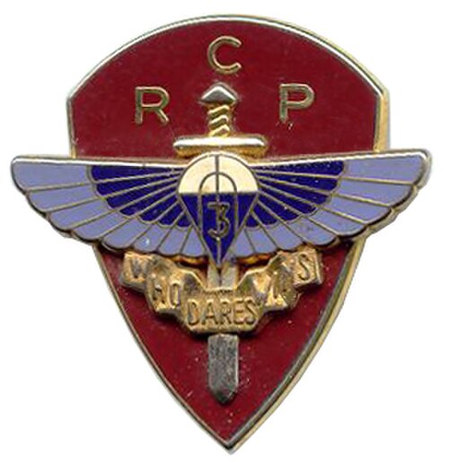 3e RCP (الفرقة الجوية الخاصة الفرنسية الثالثة سابقًا عندما كانت تخدم في الجيش البريطاني).